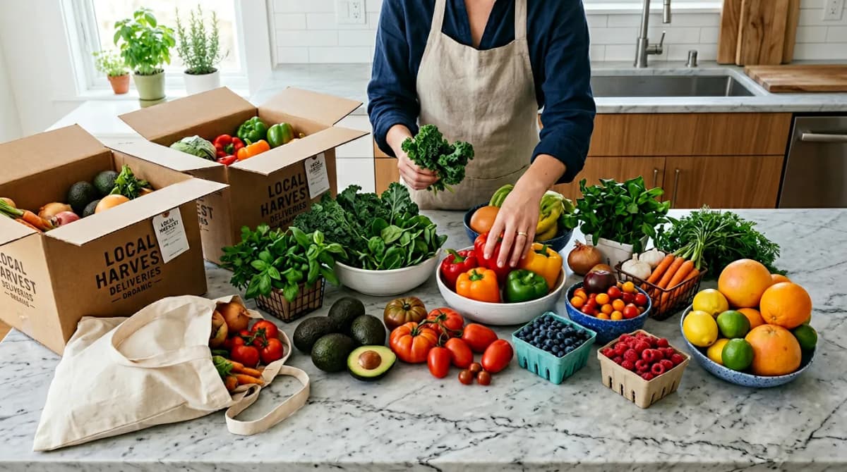 Fresh fruits and vegetables — reduce food waste with FridgeFlow